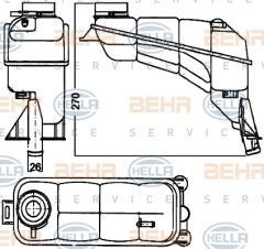 RADYATOR YEDEK SU DEPOSU W210 95-02