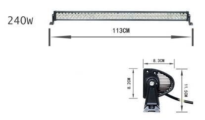 BAR LED 113 CM DÜZ 12V.-24V. 80 LEDLİ (240W)