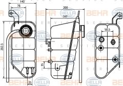 RADYATOR YEDEK SU DEPOSU W220 99-05