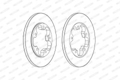 ARKA FREN DISKI TRANSIT V363 14> TEK TEKER A.CE...