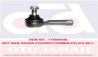 ROT BAŞI SKODA-FOVORİT-FORMEN-FELICA 89=>