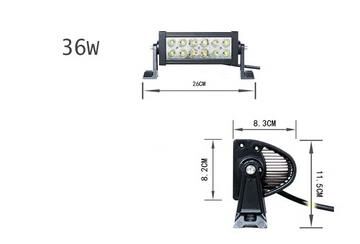 BAR LED 26 CM DÜZ 12V.-24V. 12 LEDLİ (36W)