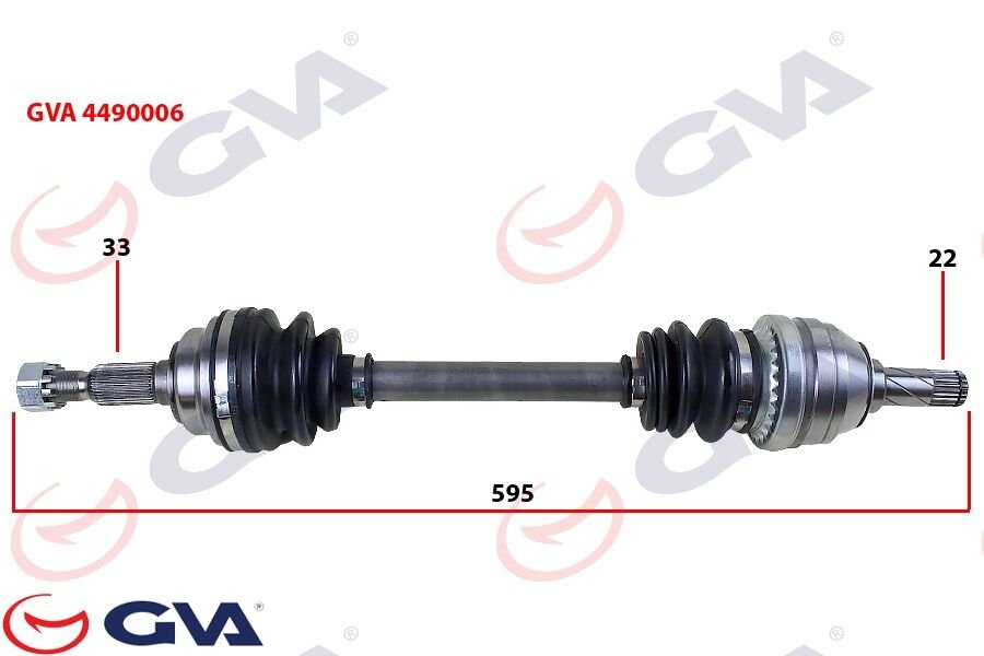 KOMPLE AKS SOL ASTRA G 1.4/1.6 16V (98-05) (595mm)