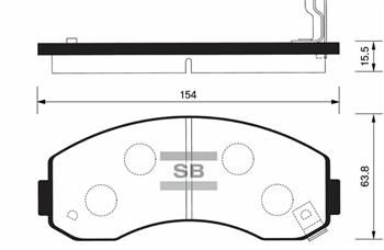 ÖN FREN BALATA KIA K2500 2.5L D4BH TCİ 03-> / K...