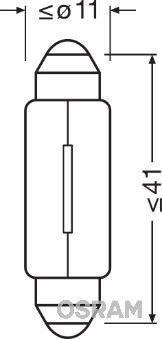 AMPUL 24V 10W SV8.5-8