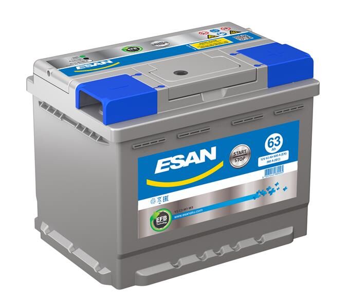 AKÜ 63 Ah START STOP EFB L2T (175x242x190)