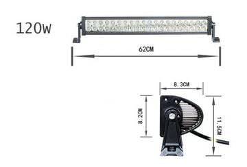 BAR LED 62 CM DÜZ 12V.-24V. 40 LEDLİ (120W)
