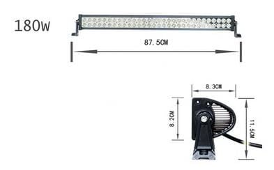 BAR LED 87.5 CM DÜZ 12V.-24V. 60 LEDLİ (180W)
