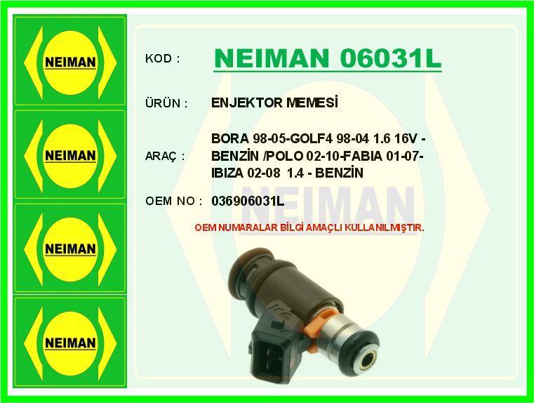 ENJEKTOR MEMESİ BORA 98-05-GOLF4 98-04 1.6 16V - B...