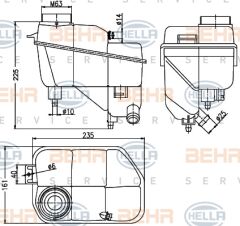 RADYATOR YEDEK SU DEPOSU W211-219 02-09