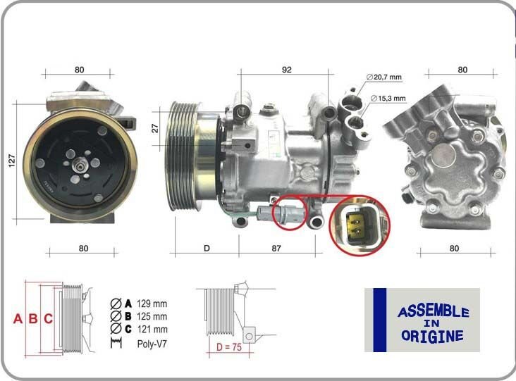 KLİMA KOMPRESÖRÜ (SIFIR ÜRÜN) RENAULT CLIO III 04&...