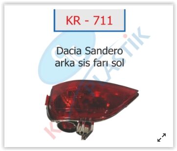 ARKA SİS FAR LAMBASI SOL SYMBOL-MGN 4-SANDERO (JOY...