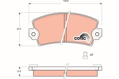 ÖN BALATA FİŞLİ R12 C15 VISA (82-91)