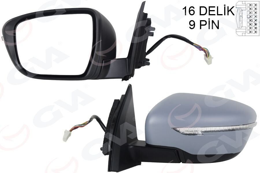 DIŞ DİKİZ AYNASI SOL QASHQAI 13> ELEKTRİKLİ+ISI...