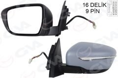 DIŞ DİKİZ AYNASI SOL QASHQAI 13> ELEKTRİKLİ+ISI...