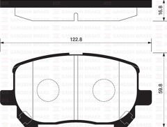 (x) ÖN BALATA TOYOTA AVENSIS VERSO 2.0 2.0D 2001-2...