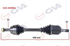 KOMPLE AKS SOL DOBLO 1.6 MJT AT/MT (10-) (596mm)
