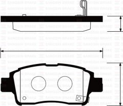 (x) ÖN BALATA YARIS 1.0-1.3-1.4 16V 99=> (GDB32...