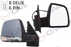 DIŞ DİKİZ AYNASI SAĞ DOBLO 11> ELEKTRİKLİ+SİNYA...
