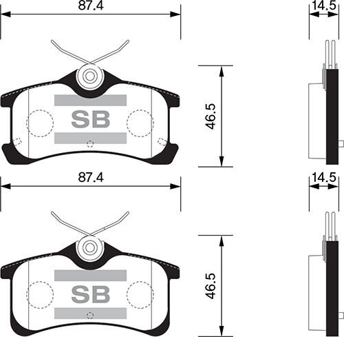 ARKA BALATA AVENSIS 1.8 VVTI-2.0 VVTI (01-03)