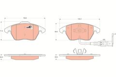 ÖN BALATA FİŞLİ CADDY III 04=> GOLF IV V VI 97=...