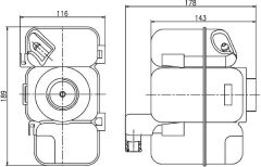 RADYATOR YEDEK SU DEPOSU VOLVO C70 I S60 I S80 I V70 III XC70 I 01-