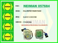 KALORIFER REZISTANSI CLIO II 1.5 DCI K9K