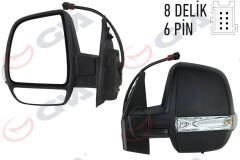 DIŞ DİKİZ AYNASI SOL DOBLO 11> ELEKTRİKLİ+ISITM...