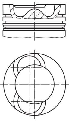 MOTOR PİSTON+SEGMAN (STD) VW LT35 CRAFTER 2.5 (163...