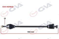 KOMPLE AKS SAĞ DOBLO 1.9D 01> (934mm)