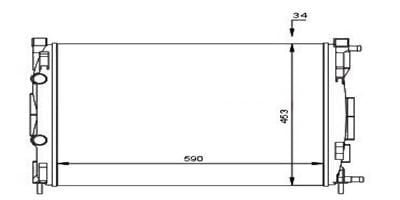 MOTOR SU RADYATÖRÜ BRAZİNG RENAULT MEGANE II 02>...
