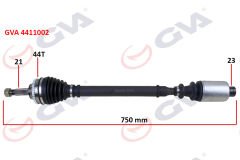 KOMPLE AKS SAĞ MEGANE I 1.4/1.6 (96-03) ABS'Lİ (44...