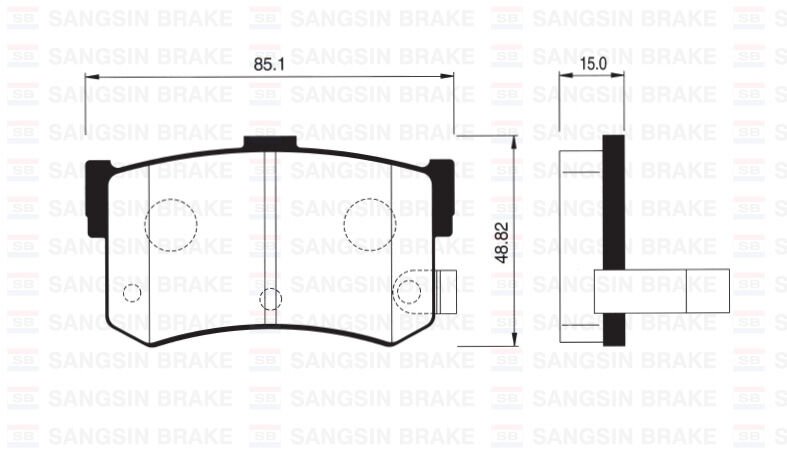 ARKA BALATA DİSK HYUNDAI SONATA (93-98) (GDB994)