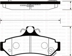 ARKA BALATA DİSK TOYOTA CAMRY 02=>