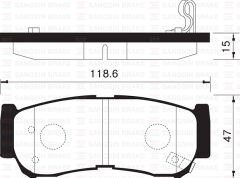 ARKA BALATA DİSK SSANGYONG RODIUS 05>