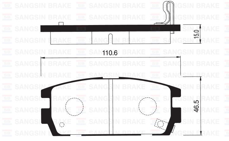 ARKA BALATA HYUNDAI TERRACAN 01=> 2.5TD-2.9CRDİ...