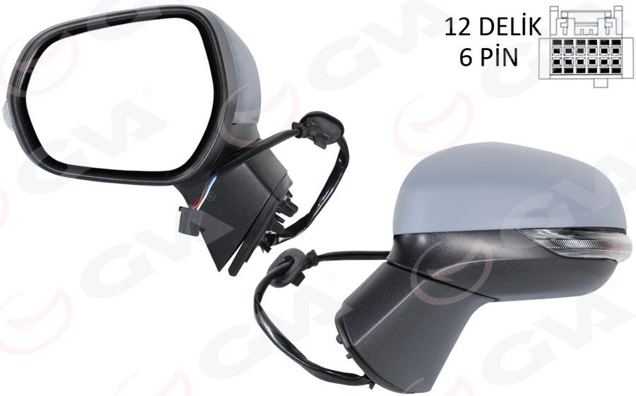 DIŞ DİKİZ AYNASI SOL ELEKTRİKLİ ISITMALI ASTARLI C...