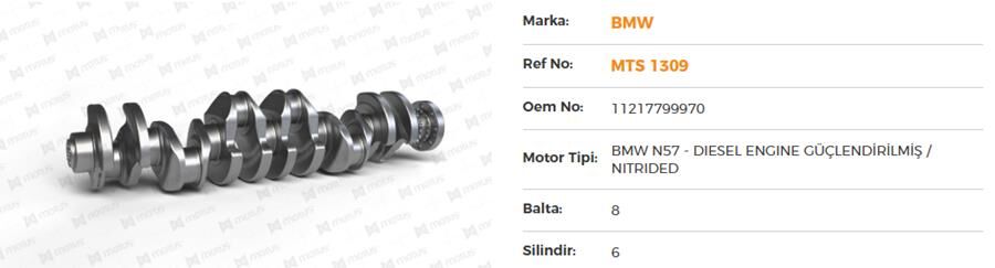 KRANK MILI BMW N57 E90 E60 F30 F10 F25 F15 GUCLEND...