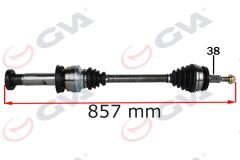 KOMPLE AKS SAĞ DÜZ VİTES TRANSPORTER T6 2.0 TDI (8...