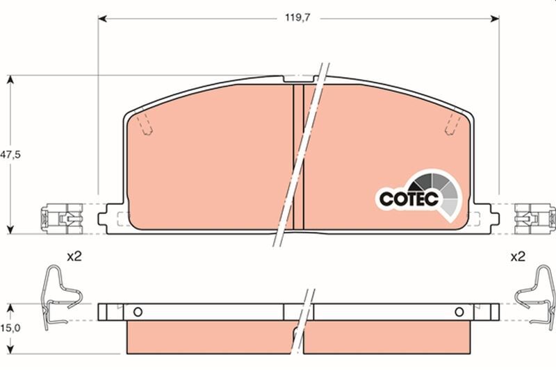 ÖN BALATA COROLLA-CAMRY-CORNA-CARİNA 95=>