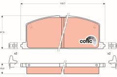 ÖN BALATA COROLLA-CAMRY-CORNA-CARİNA 95=>