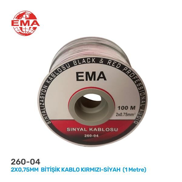HOPÖRLÖR KABLOSU 2x0.75 (KIRMIZI-SİYAH)