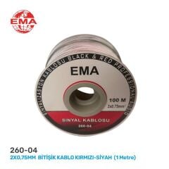 HOPÖRLÖR KABLOSU 2x0.75 (KIRMIZI-SİYAH)