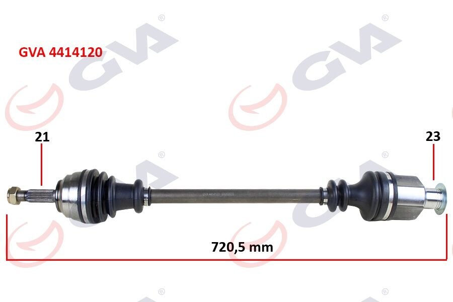 KOMPLE AKS SAĞ KANGOO 1.9DTI (98-08) (721mm)