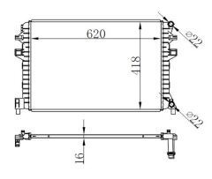 RADYATÖR BRAZİNG GOLF VII-A3-LEON-OCTAVIA 1.2-1.4-...