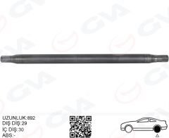 AKS MILI ARKA SAG KALIN UZUN 892mm MERCEDES SPRINT...