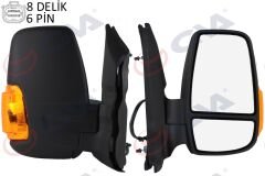 DIŞ DİKİZ AYNASI SAĞ TRANSIT V363 14> KISA KOL...