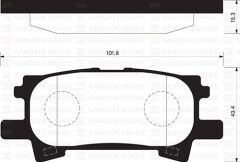 ARKA BALATA LEXUS RX 300-350-400 (03-08)TÜM TEKER...