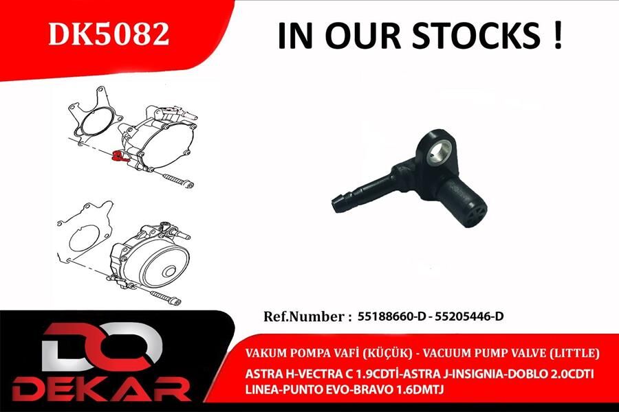 VAKUM POMPA VALF(KÜÇÜK) ASTRA H-VECTRA C 1.9CDTİ-A...