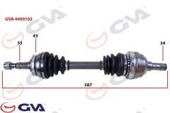 KOMPLE AKS SOL VECTRA A 1.8-2.0 (88-95)-ASTRA F (9...